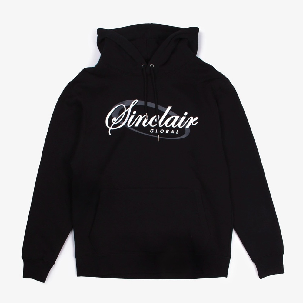 SINCLAIR GLOBAL BLACK LOGO HOODIE